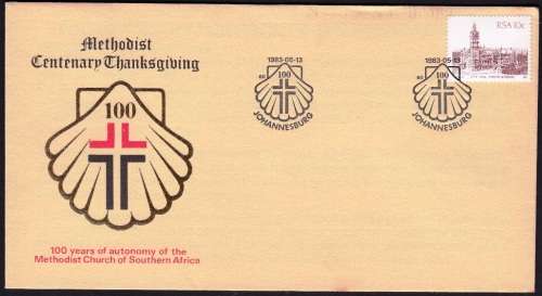 RSA COM. COVER 1983: METHODIST CENTENARY THANKSGIVING
