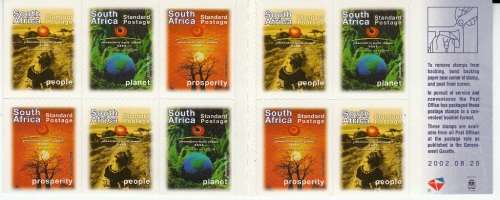 RSA BOOKLET#61 2002: AFRICAN UNION SUMMIT BOOKLET COMPLETE MNH (SACC1498)