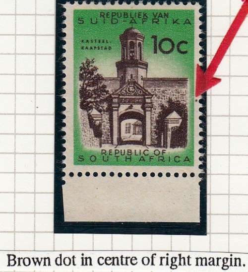 RSA 1964: DEFINITIVE ISSUE 10c MH (SACC232) - VARIETY SEE NOTES