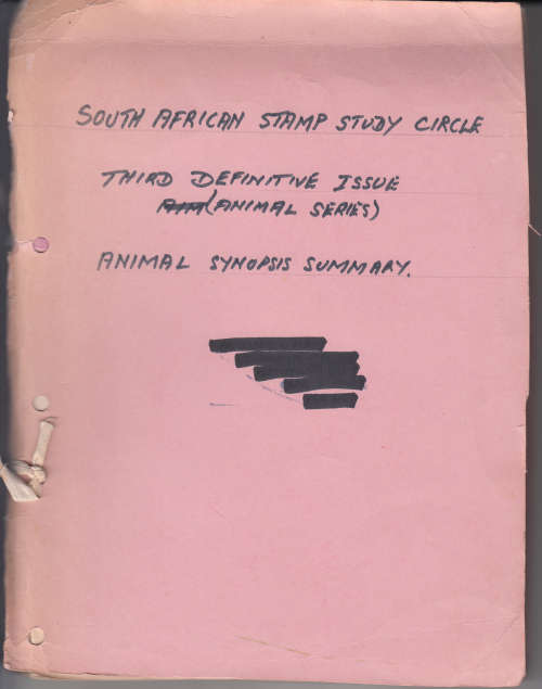 UNION 1954: COMPREHENSIVE STUDY ON THE 3rd DEFINITIVE SERIES by SA STAMP STUDY CIRCLE