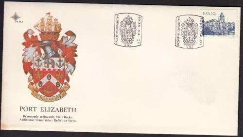 RSA 1985: OFFICIAL FDC 4.11.1 - ADDITIONAL VALUE 12c - PORT ELIZABETH