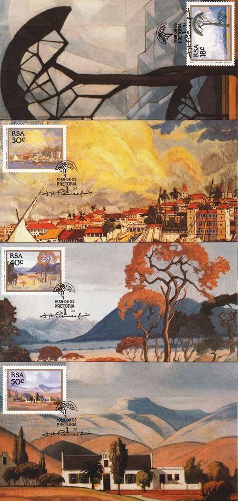 RSA POST CARDS 1989: PAINTINGS BY JH PIERNEEF