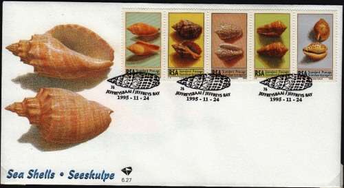 RSA 1995: OFFICIAL FDC 6.27  SEA SHELLS