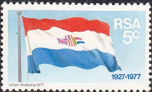 RSA 1977: 50 YEARS SA FLAG MNH (SACC442)