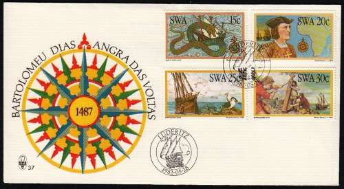 SWA OFFICIAL FDC 37 1982: DISCOVERERS OF SWA