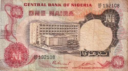 NIGERIA  ONE NAIRA