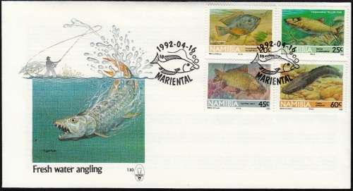 NAMIBIA 1992: OFFICIAL FDC 1.10 - FRESH WATER ANGLING