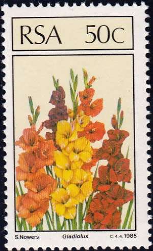 RSA 1984: SA FLORAL EMIGRANTS 50c MNH (SACC 595)