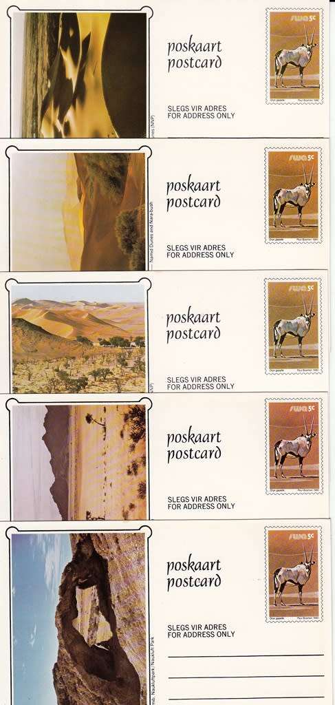 SWA 1980:  SET OF 10x5c LANDSCAPE POSTCARDS in MINT CONDITION