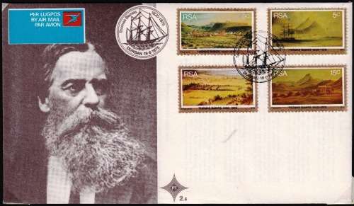 RSA OFFICIAL FDC 2.6 1975: DEATH CENTENARY OF THOMAS BAINES - UNADDRESSED