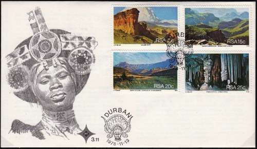 RSA 1978: OFFICIAL FDC 3.11 - TOURISM IN S.A. - UNADDRESSED