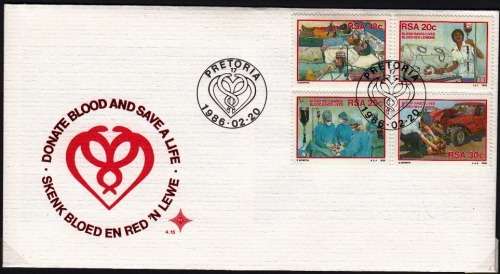 RSA 1986: OFFICIAL FDC 4.15 - DONATE BLOOD