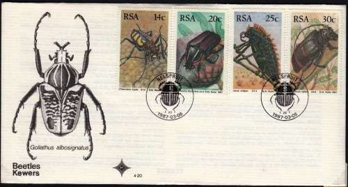 RSA 1987: OFFICIAL FDC 4.20 - SOUTH AFRICAN BEATLES