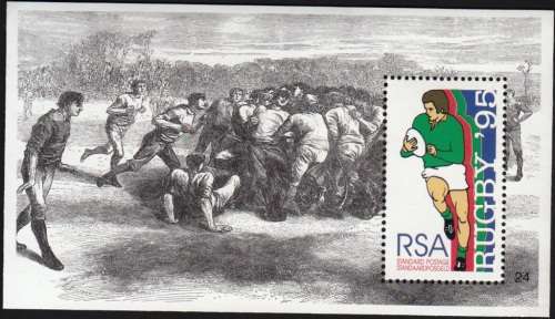 RSA 1995: MINIATURE SHEET NO. 24 - RUGBY WORLD CUP MNH (SACC 898)