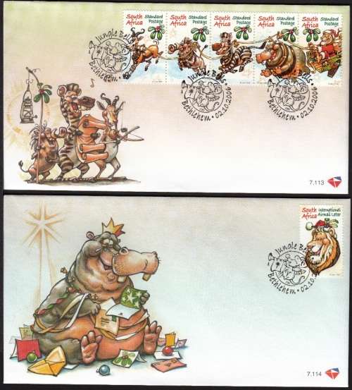 RSA 2006: OFFICIAL FDC 7.113 and 7.114 - CHRISTMAS - JINGLE BELLS