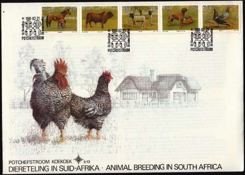 RSA 1991: OFFICIAL FDC 5.13 - ANIMAL BREEDING IN S.A.