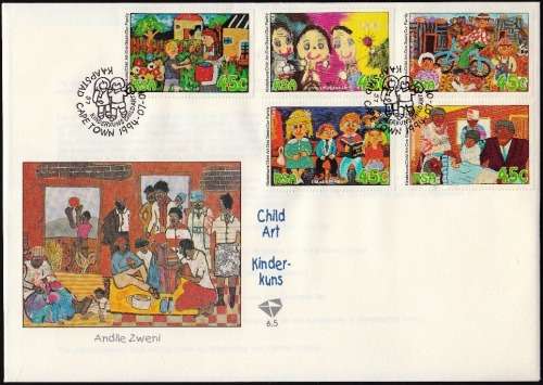 RSA 1994: OFFICIAL FDC 6.5 CHILD ART (A5 size)