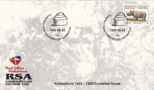 RSA DATE-STAMP CARD#P80 1995: CORBELLED HOUSE - CARNAVON