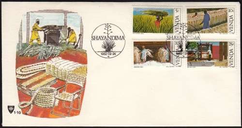 VENDA 1982: OFFICIAL FDC 1.10 - SISAL CULTIVATION