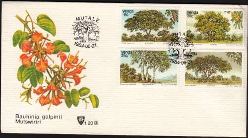 VENDA 1984: OFFICIAL FDC 1.20 - INDIGENOUS TREES (3rd)