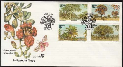 VENDA 1991: OFFICIAL FDC 2.24 - INDIGENOUS TREES (4th)
