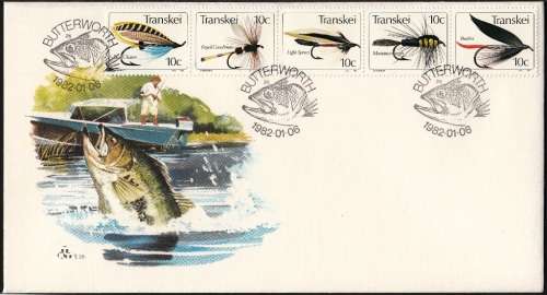 TRANSKEI 1982: FDC#1.25A - FISHING FLIES (3rd)