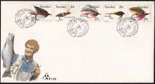TRANSKEI 1983: FDC#1.29A - FISHING FLIES (4th)