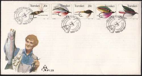 TRANSKEI 1983: FDC#1.29E - FISHING FLIES (4th)
