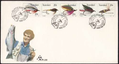 TRANSKEI 1983: FDC#1.29D - FISHING FLIES (4th)