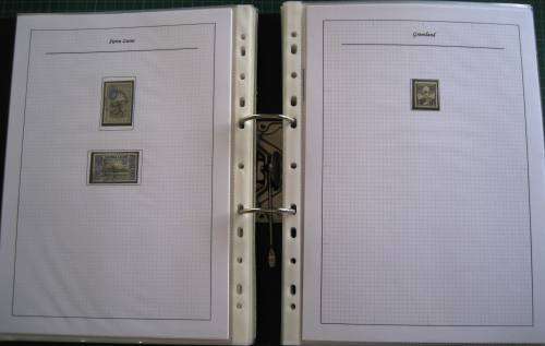 LARGE FILE CONTAINING APPR. 1650 STAMPS AS LISTED NEATLY ARRANGED NOT MOUNTED