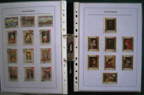 LARGE FILE CONTAINING APPR. 1650 STAMPS AS LISTED NEATLY ARRANGED NOT MOUNTED