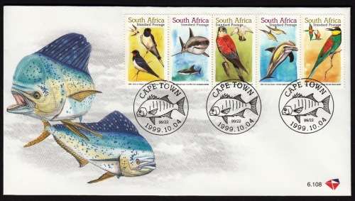 RSA 1999: OFFICIAL FDC 6.108 and 6.109 - MIGRATORY SPECIES OF S.A. SET
