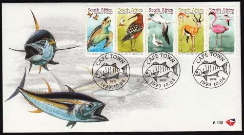 RSA 1999: OFFICIAL FDC 6.108 and 6.109 - MIGRATORY SPECIES OF S.A. SET