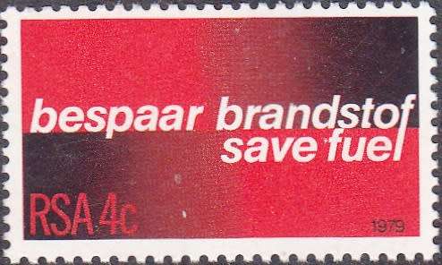 RSA 1979: SAFE FUEL - BESPAAR BRANDSTOF 4c PAIR MNH (SACC 461-462)
