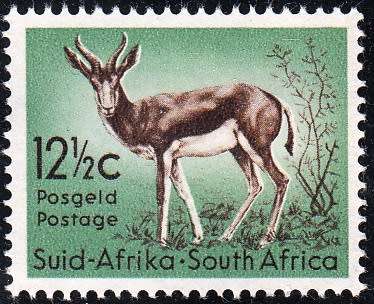 UNION 1961: DEFINITIVE ISSUE 12½c SPRINGBOK MNH (SACC193)