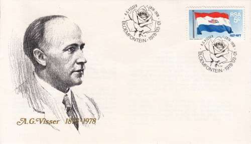 RSA COMMEMORATIVE COVER 1978: TRIBUTE TO POET AG VISSER