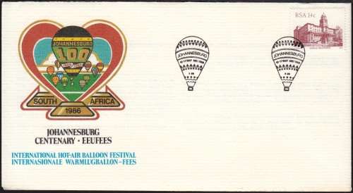 RSA COMM. COVER 1986: INTERNATIONAL HOT-AIR BALLOON FESTIVAL