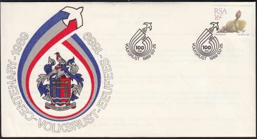 RSA COMM COVER 1989: CENTENARY OF VOLKSRUST