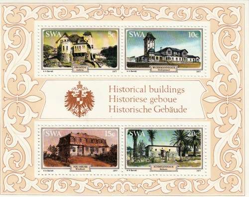 SWA  FULL SET OF STAMPS + MINISHEET ISSUED DURING 1977 BY PHILATELIC SERVICES