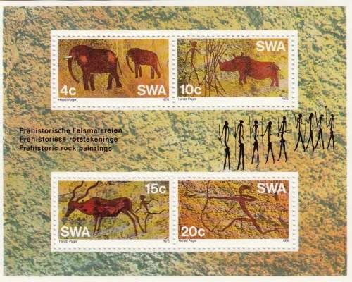 SWA  FULL SET OF STAMPS + MINISHEET ISSUED DURING 1976 BY PHILATELIC SERVICES