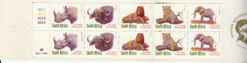 RSA 1998: BOOKLET#32 - BIG FIVE COMPLETE MINT (SACC 1085) KRUGER PARK REAR