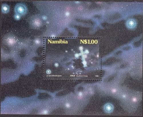 NAMIBIA MINIATURE SHEET 1996: STARS IN THE NAMIBIAN SKY MNH (SACC 159a) + Reprint