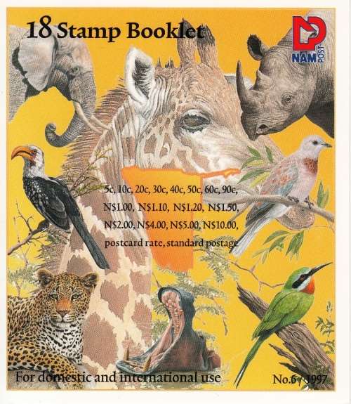NAMIBIA BOOKLET NO.9 1997: 3rd DEFINITIVE ISSUE COMPLETE MNH (SACC 226)