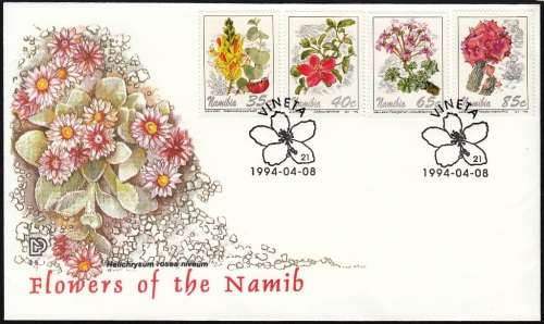 NAMIBIA 1994: FDC 2.5  FLOWERS OF THE NAMIB