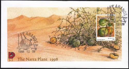 NAMIBIA 1998: FDC 3.3 - THE NARRA PLANT CULTIVATION