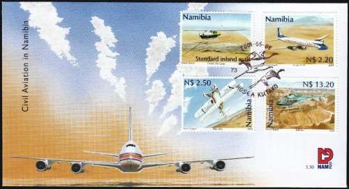 NAMIBIA 2001: FDC 3.30 - CIVIL AVIATION