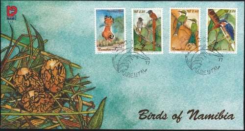 NAMIBIA FDC 3.33 2002: BIRDS OF NAMIBIA