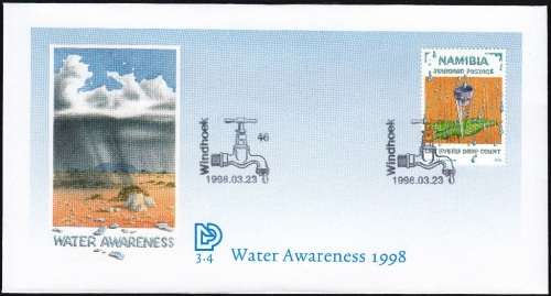 NAMIBIA 1998: FDC 3.4 WATER AWARENESS