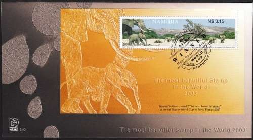 NAMIBIA 2003: FDC 3.40 - THE MOST BEAUTIFUL STAMP IN THE WORLD