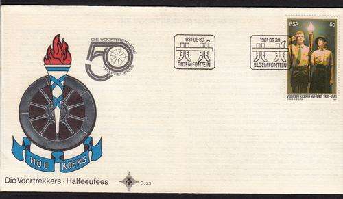 RSA FDC 3.33 1981: 50th ANNIVERSARY OF VOORTREKKER MOVEMENT
